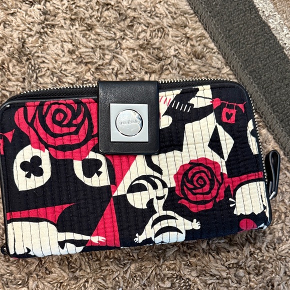 Vera Bradley Black and Red Wallet - Picture 1 of 7
